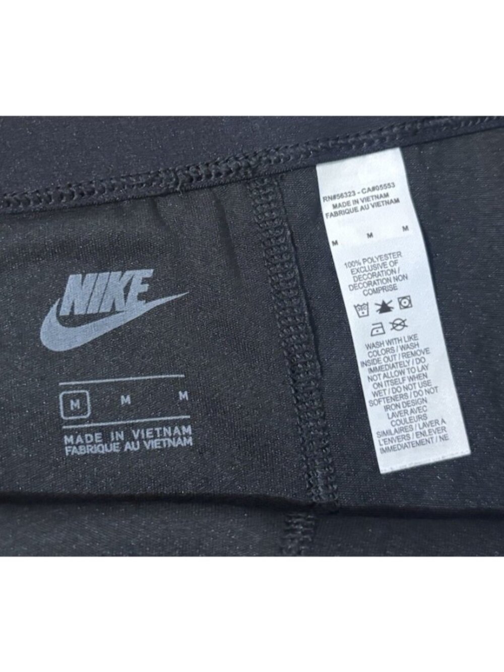 Nike Sportswear Women's Size Medium Velvet Bike Shorts Above Knee - Picture 8 of 8